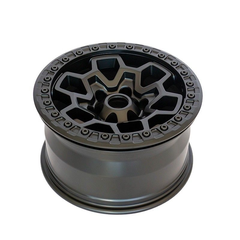 17 inch Offroad Custom Gesmeed Beadlock Wielen 17 X 9 Alloy Beadlock Matte Zwarte Alloy Wielen voor Retrofit / Upgrade Doel