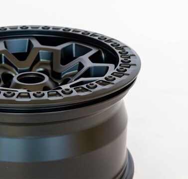 17 inch Offroad Custom Gesmeed Beadlock Wielen 17 X 9 Alloy Beadlock Matte Zwarte Alloy Wielen voor Retrofit / Upgrade Doel