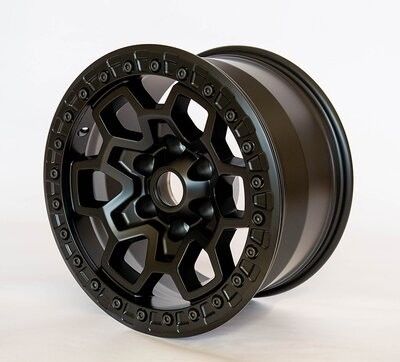 17 inch Offroad Custom Gesmeed Beadlock Wielen 17 X 9 Alloy Beadlock Matte Zwarte Alloy Wielen voor Retrofit / Upgrade Doel