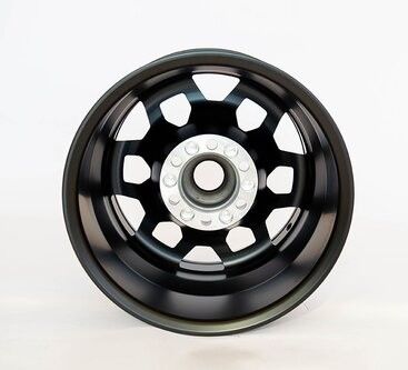 17 inch Offroad Custom Gesmeed Beadlock Wielen 17 X 9 Alloy Beadlock Matte Zwarte Alloy Wielen voor Retrofit / Upgrade Doel