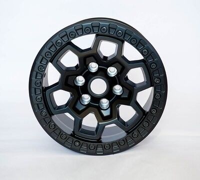 17 inch Offroad Custom Gesmeed Beadlock Wielen 17 X 9 Alloy Beadlock Matte Zwarte Alloy Wielen voor Retrofit / Upgrade Doel