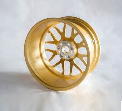 Populaire Matte Titanium legering 17 * 8,5 inch gesmeed rijwielen PCD 5 * 100 ET 48mm Aluminium velgen One Piece Cast