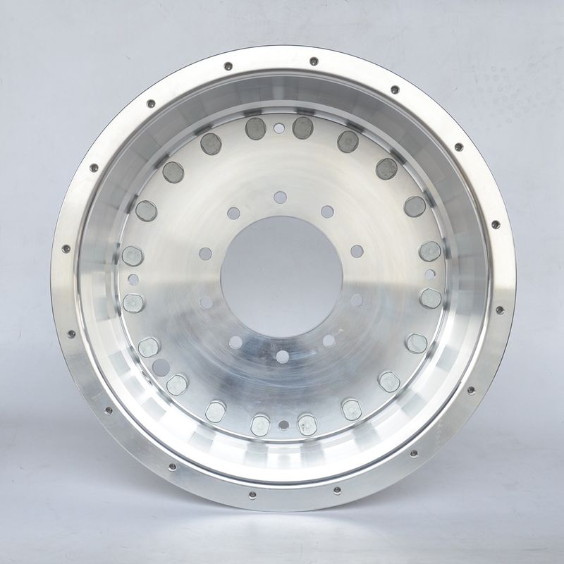 Grünes Super-Einrad 22,5x9,0 Vorderrad geschmiedet Aluminiumlegierung Lkw-Rad mit kundenspezifischer Polierung und Parametern