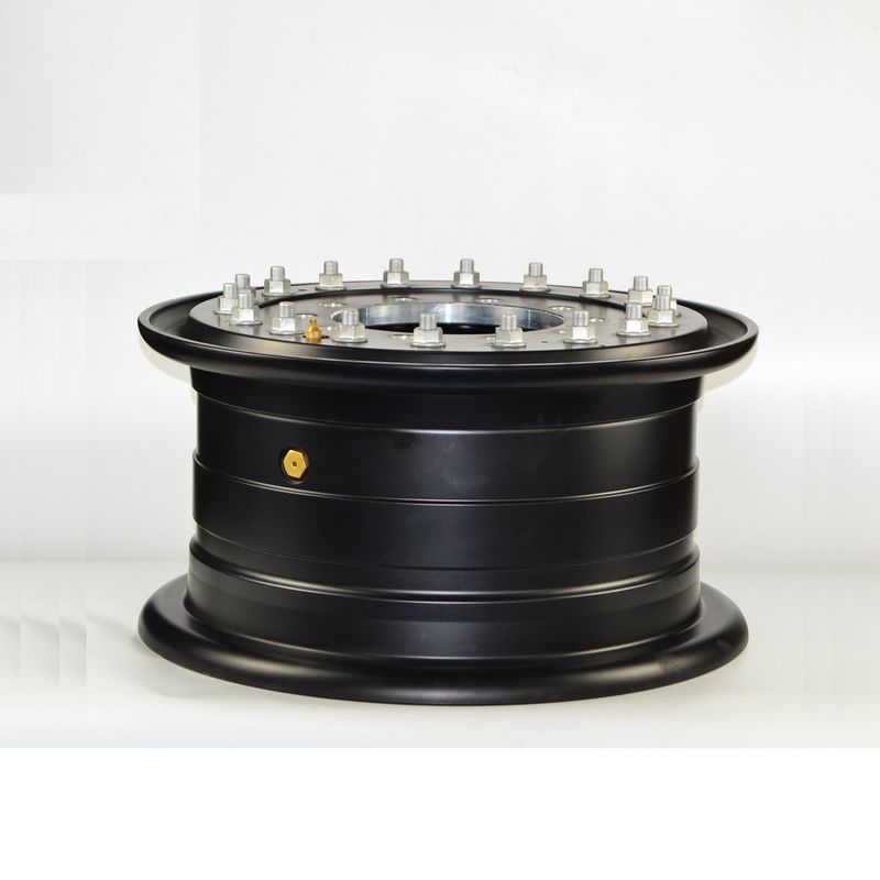20 inch zwarte verf gesmeed legering wiel velgen voor speciale vrachtwagen A 6061 T6 grondstof in hoge vraag