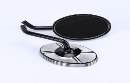 Aluminium legering achteruitkijkspiegel Serie Anti-glare en weerbestendige ronde zwarte motorfiets achteruitkijkspiegels